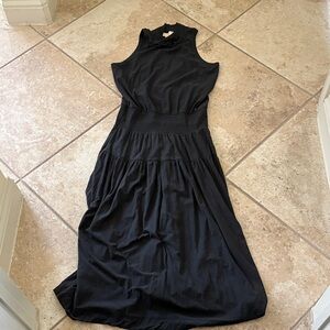 Nation LTD turtleneck Black Sleeveless maxi Dress M